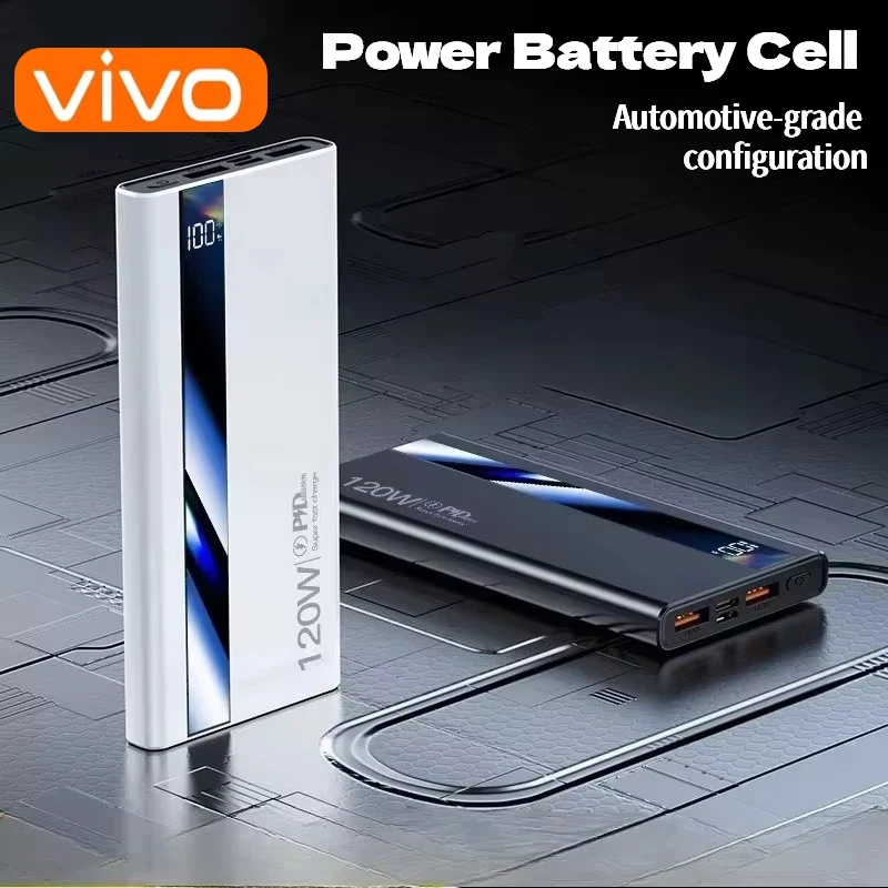 باور بانك 120 وات 50000 مللي أمبير في الساعة، شاشة ديجيتال عالية السعة، شحن سريع، باور بانك، شاحن بطارية محمول من النوع C لهاتف iPhone #4