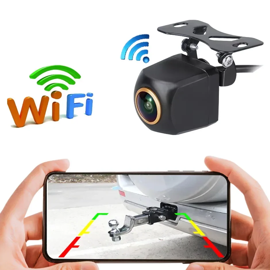 

Wifi Wireless Backup Camera 170 Degree Rear View Waterproof Car Reversing Rear View Cam for Android Ios Mobile Phone Iphone
