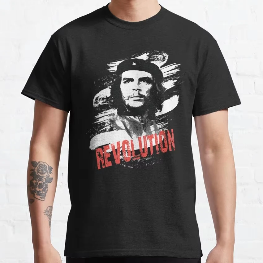 New Revolucion Hasta La Victoria Siempre Che Guevara Unisex T-Shirt for Men 100% Cotton Vintage Printed Tee Clothing Plus Size