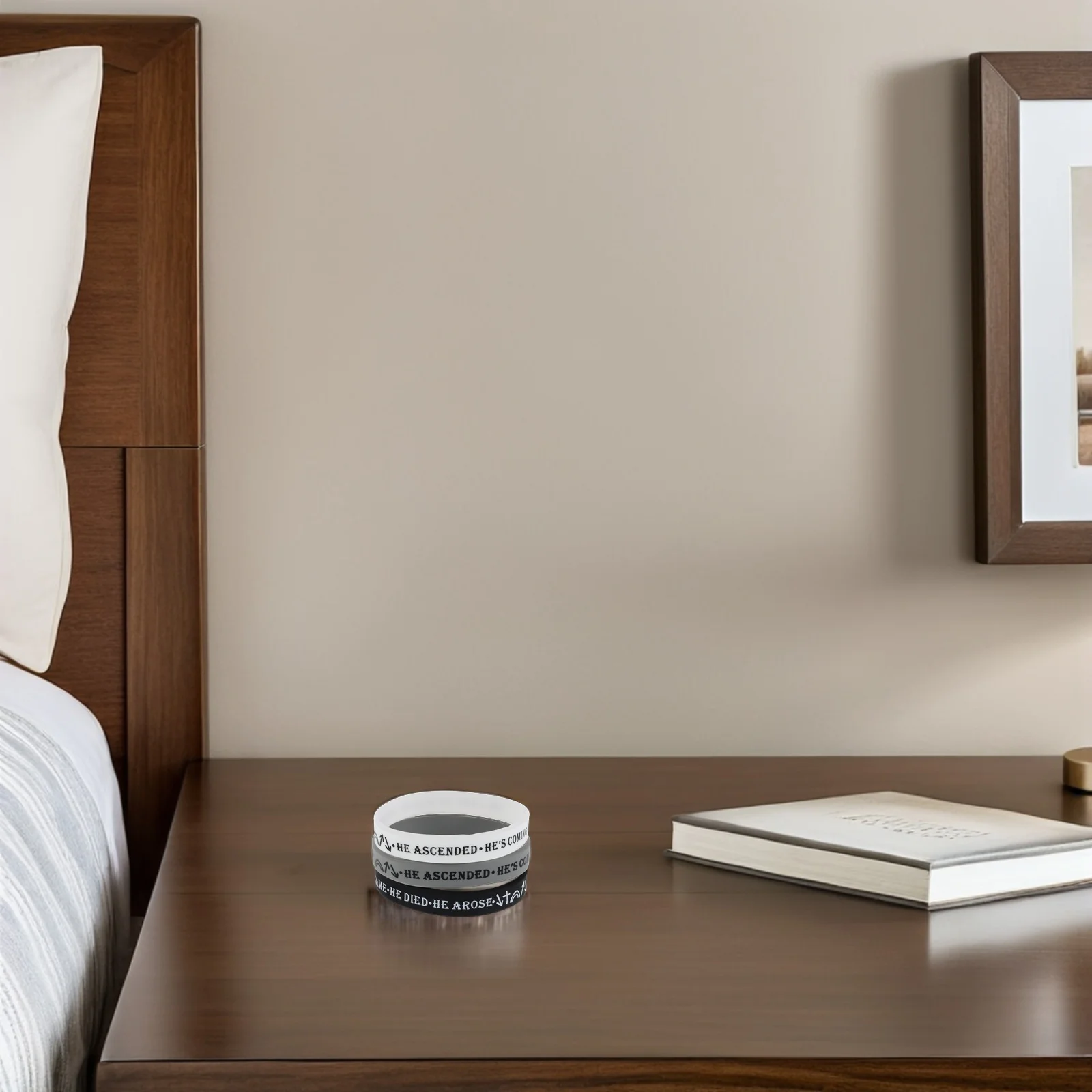 

12Pcs Inspirational Silicone Bible Wristbands Faith Bracelets for Adults Daily Wear Religious Activities Silicone Bracelets