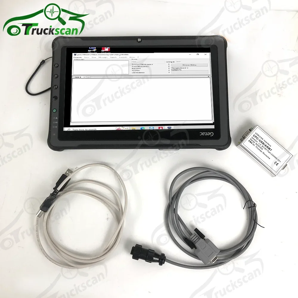 For Toyota BT TruckCom ToyotaBT EMS CAN suite Service Communication Interface ARM7 forklift truck diagnostic tool and F110Tablet