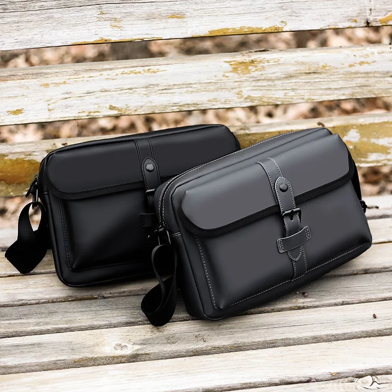 

PU Shoulder Bag Zipper Opening Design Fashion High Sense Versatile Multi Pocket Portable Messenger Bag