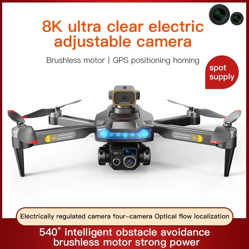 

New P15 GPS Drone Professionnel 8K HD Dual Camera Brushless Obstacle Avoidance Aerial Photography Automatic GPS Return Dron Toy