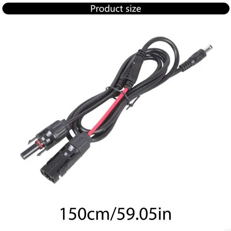 G6DD Solar-Adapter, männlich und weiblich auf 5,5 mm x 2,1 mm männlich, Solarstrom-Verlängerungskabel für Solarpanel-Anschlüsse,