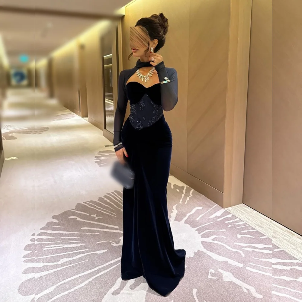 

Customized Glitter Temperament Mermaid Long Dresses Bespoke Occasion Women Evening Dress Elegant Party Formal