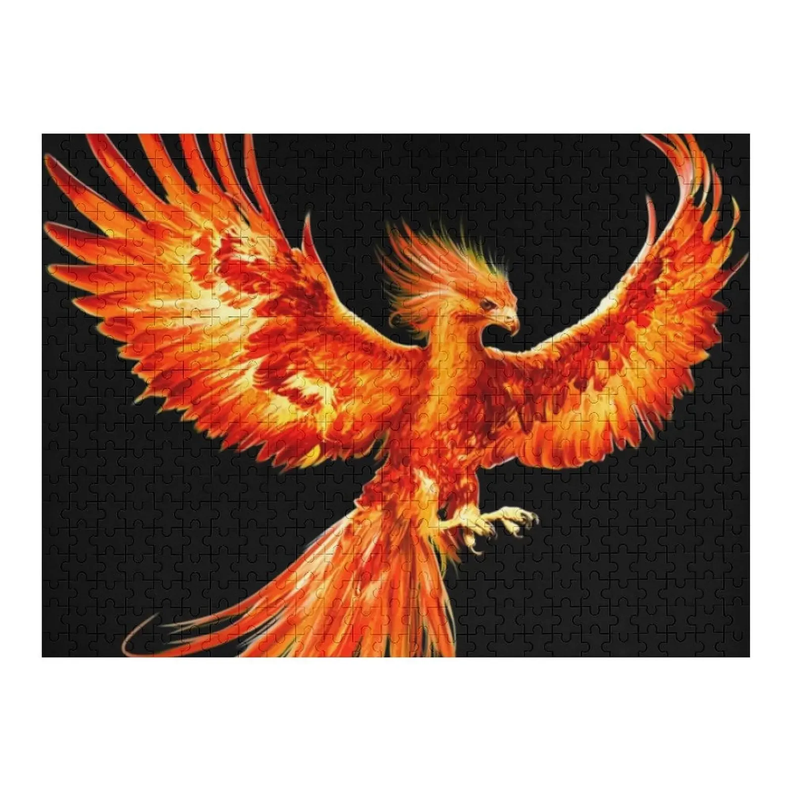 Phoenix Jigsaw Puzzle Custom Name Wooden Toy Adult Wooden Wood Photo Personalized Puzzle