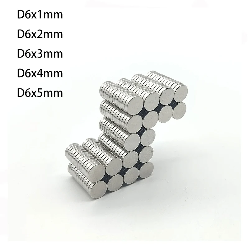 50/100/200PCS 6x3 mm Magnetti Neomidium Magnets for Fridge Magnit Iman Powerful Neodymium Magnet Neodyme N52 Super Strong Magnet