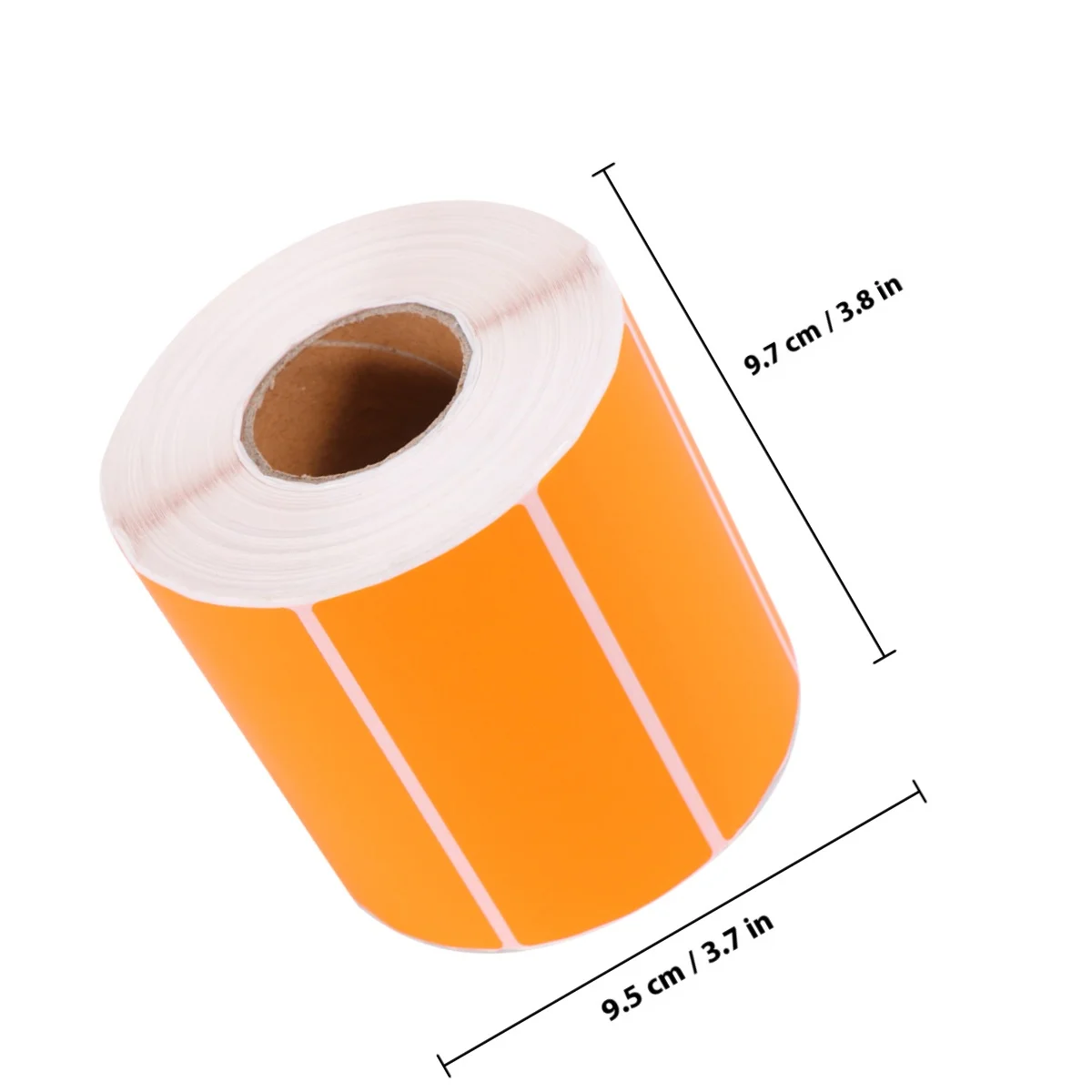 1000개 오렌지색 원형 라벨지 자체 접착 스티커 사무실 가정용 보관 가격표 정리용 원형 스티커