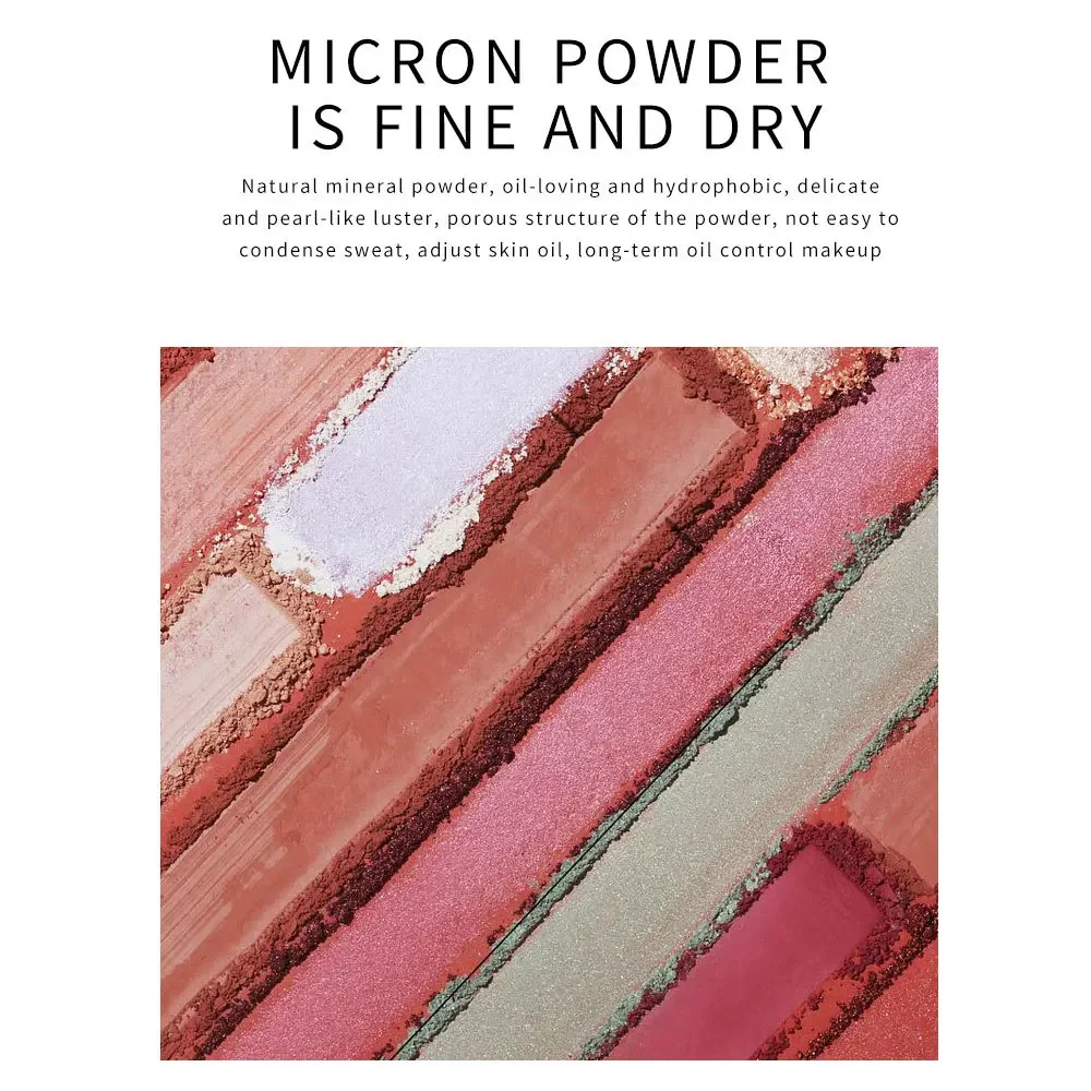 Luminous Rose Design Compact Highlighting Powder + Blush + Bronzer Ultra Fine Glitter Natural Radiance Travel Essential Makeup