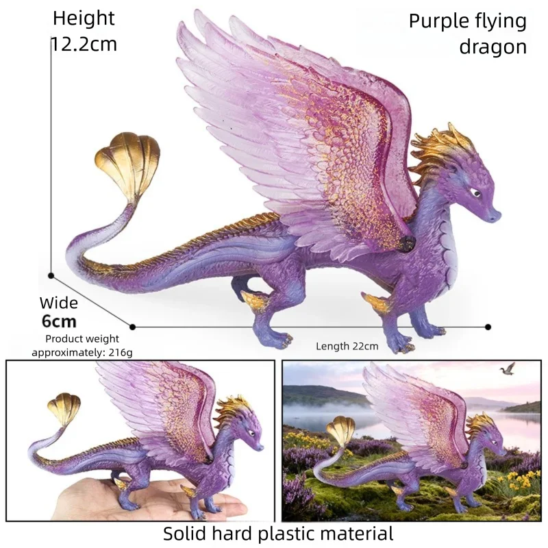 Oenux Simulierte Mythische Tiere Leuchtende Eidechse Elfe Fliegender Drache Monster-Modelle Actionfiguren Realistische Puppen Sammlerstücke Spielzeug – Detail 22