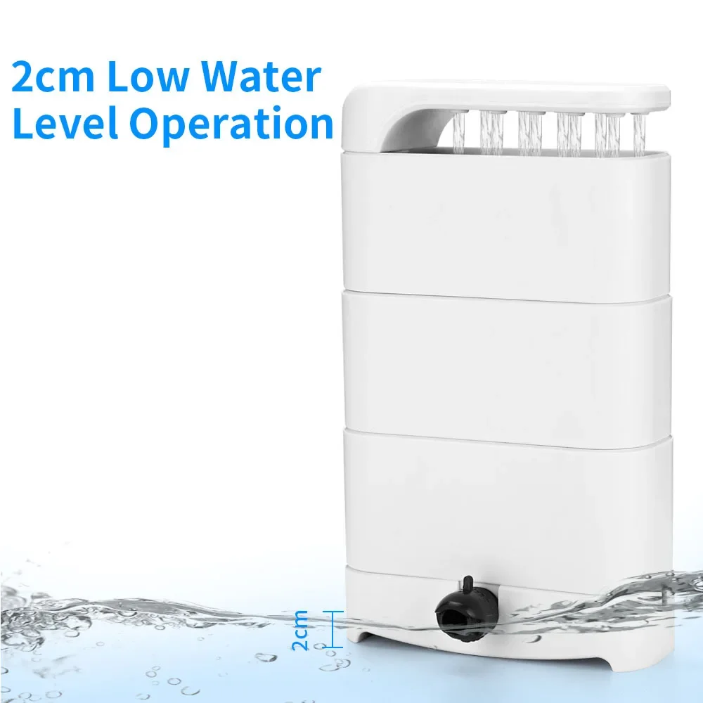 

Low Water Level Filter Turtle Shallow Water Fish Tank Waterfall Type Oxygenation Pump Plug Type Small Water Purification Filter