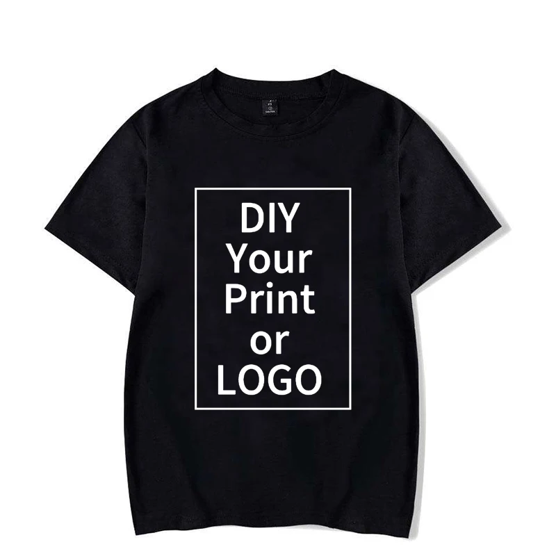 Fashion T Shirt Women Men Summer Customized Printed Tee Shirt DIY Photo Logo Brand Text Tshirt Personalize Your Clothing Shirt