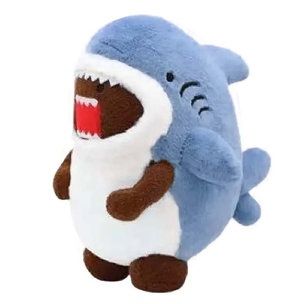 

New Cute Domo Kun Shark Fish Dress Plush Plushes Stuffed 20cm Kids Toy Doll Boys Girls Children Christmas Gifts