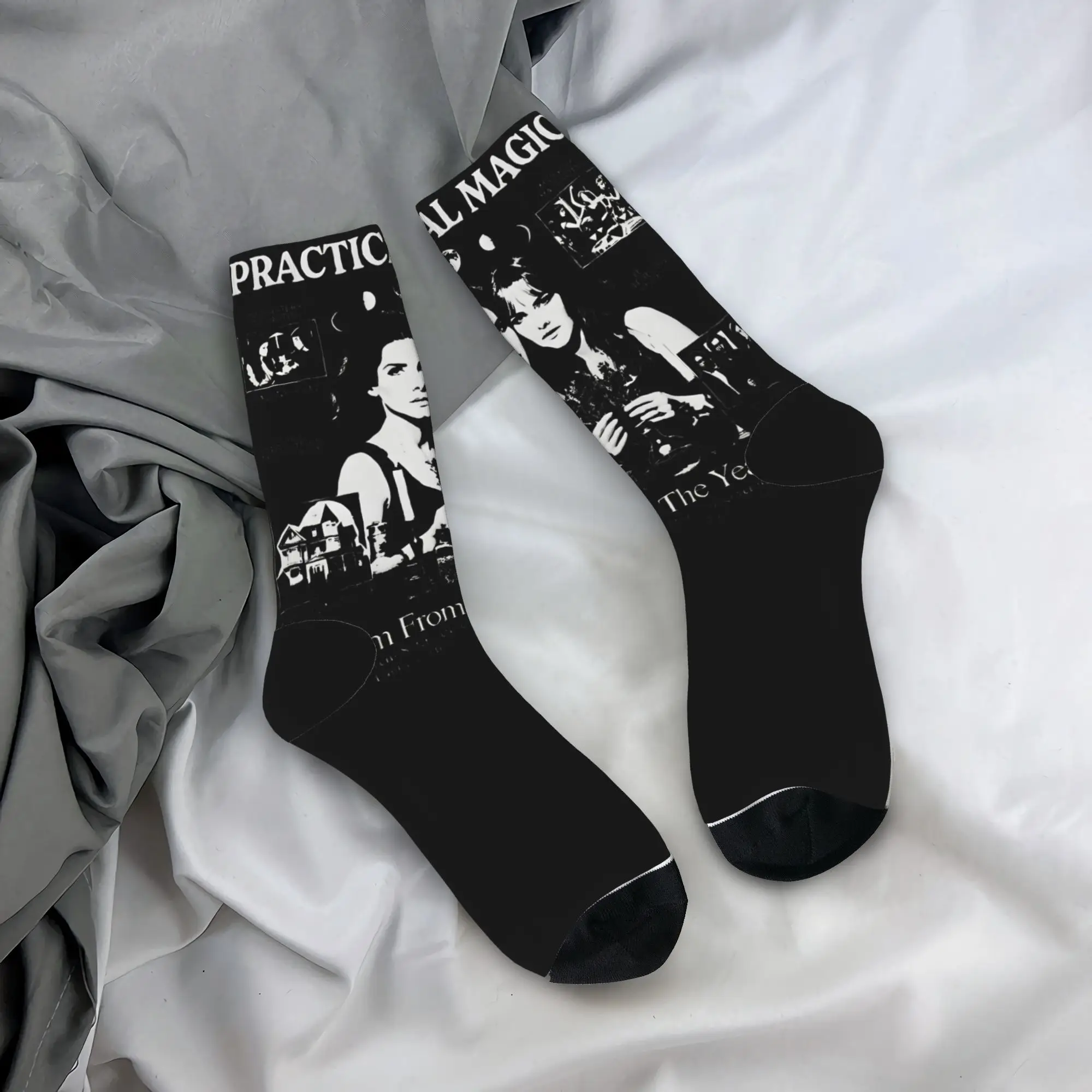 Practical Magics Socks  Korean Stockings Unisex Men Warm Soft Outdoor Socks Winter Graphic Anti Slip Socks