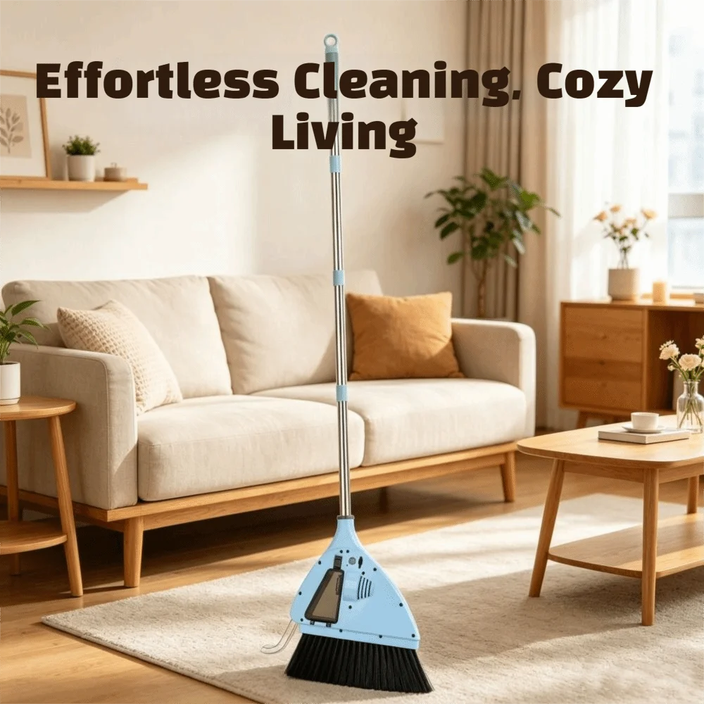 USB Charging 2 in 1 Vacuum Sweeper Cordless Multi-Functional Vacuum Broom Electric 2 in 1 Cordless Cleaner Bedroom