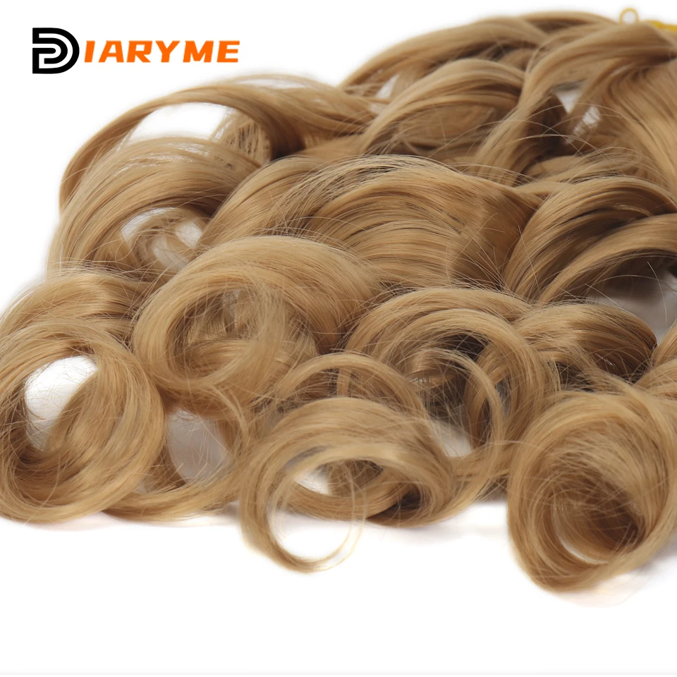 Cabelo sintético francês encaracolado trança cabelo para mulher onda longa solta trança cabelo pré esticado extensão do cabelo resistente ao calor fi