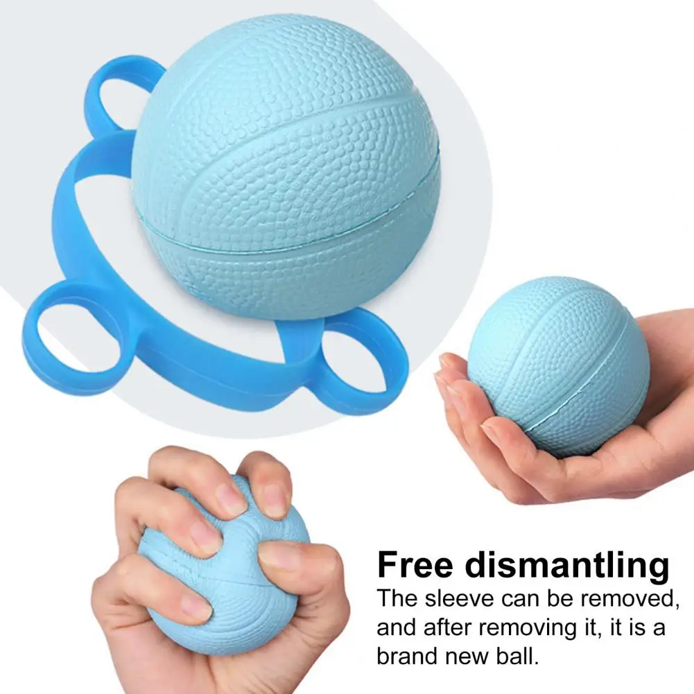 Ergonomic Finger Exerciser Ball Silicone Rehabilitation Training Useful Five Finger Strength Trainer Circle