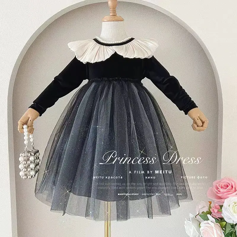 

Cute Baby Kids Princess Dresses For Girls Clothes Teenagers Performance Outfits Children Autumn Party Costumes 2-7Years