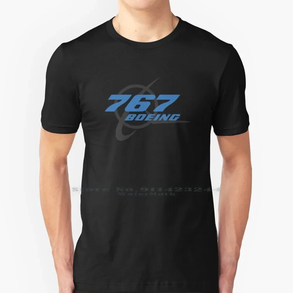 Boeing 767 T Shirt Cotton 6XL B767 Boeing Aviation Airplane Landing Takeoff Pilot Captain Flying Airbus Cessna Cockpit Jet