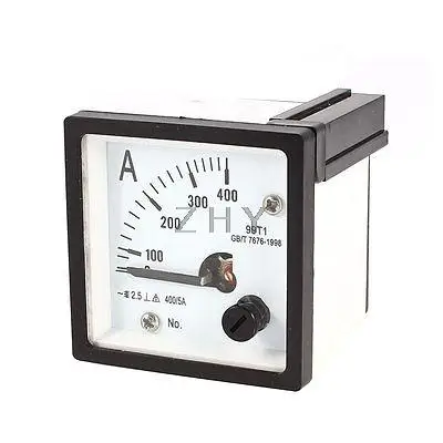 

AC 1A 2A 3A 5A 10A 15A 20A 30A 50A 100A Measuring Range Panel Mounting Ammeter Ampere Meter 99T1 48mm x 48mm