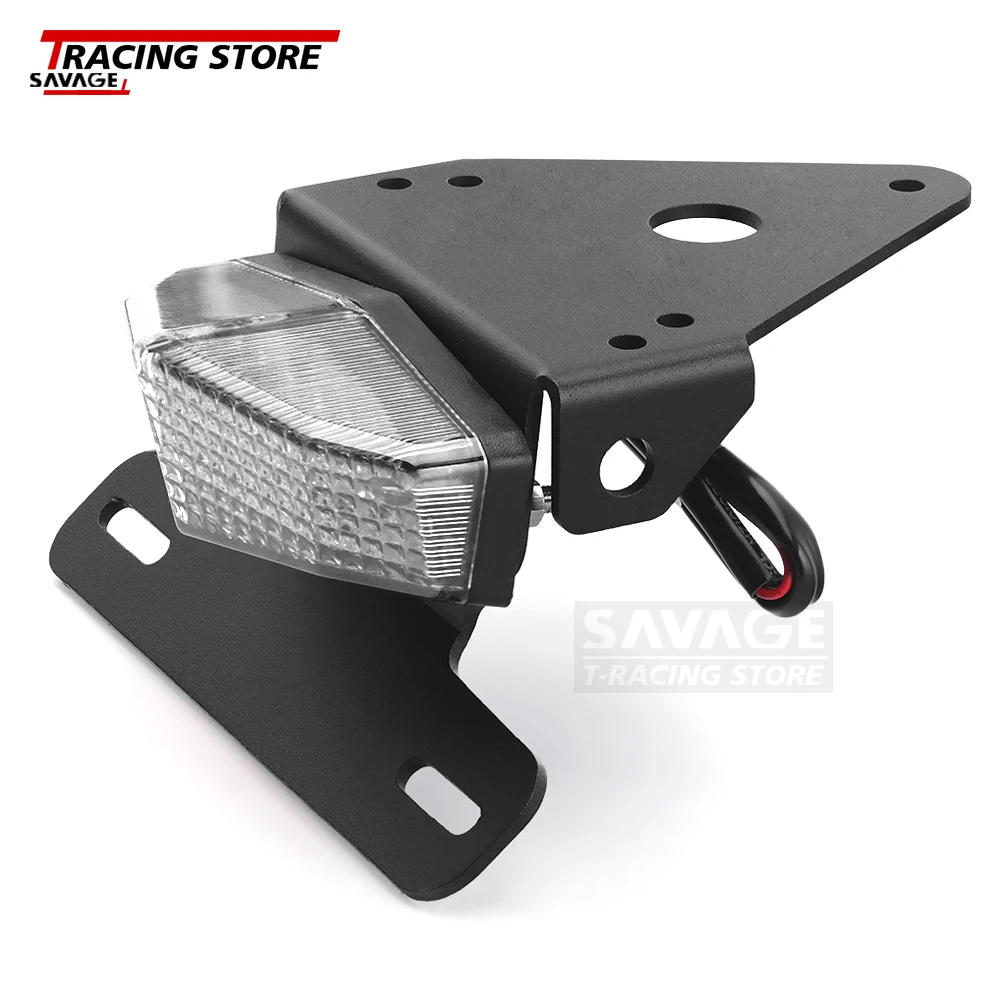 For HONDA XR400R XR250R LED Light Tail Tidy License Plate Holder XR 400 250 Motard Motorcycle Rear Brake Tail Light Turn Signal