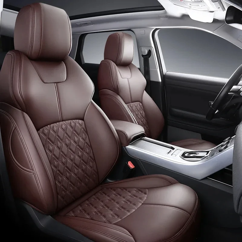 Premium PU Leather Full Car Seat Covers Custom Fit for Porsche Cayenne 2009-2012, Auto Seat Protector SUV Interior Accessories