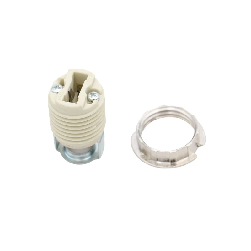 5 Pieces 10 Pieces G9 Ceramic Lamp Holder Halogen LED Bulb Base Thread Socket with Metal Ring