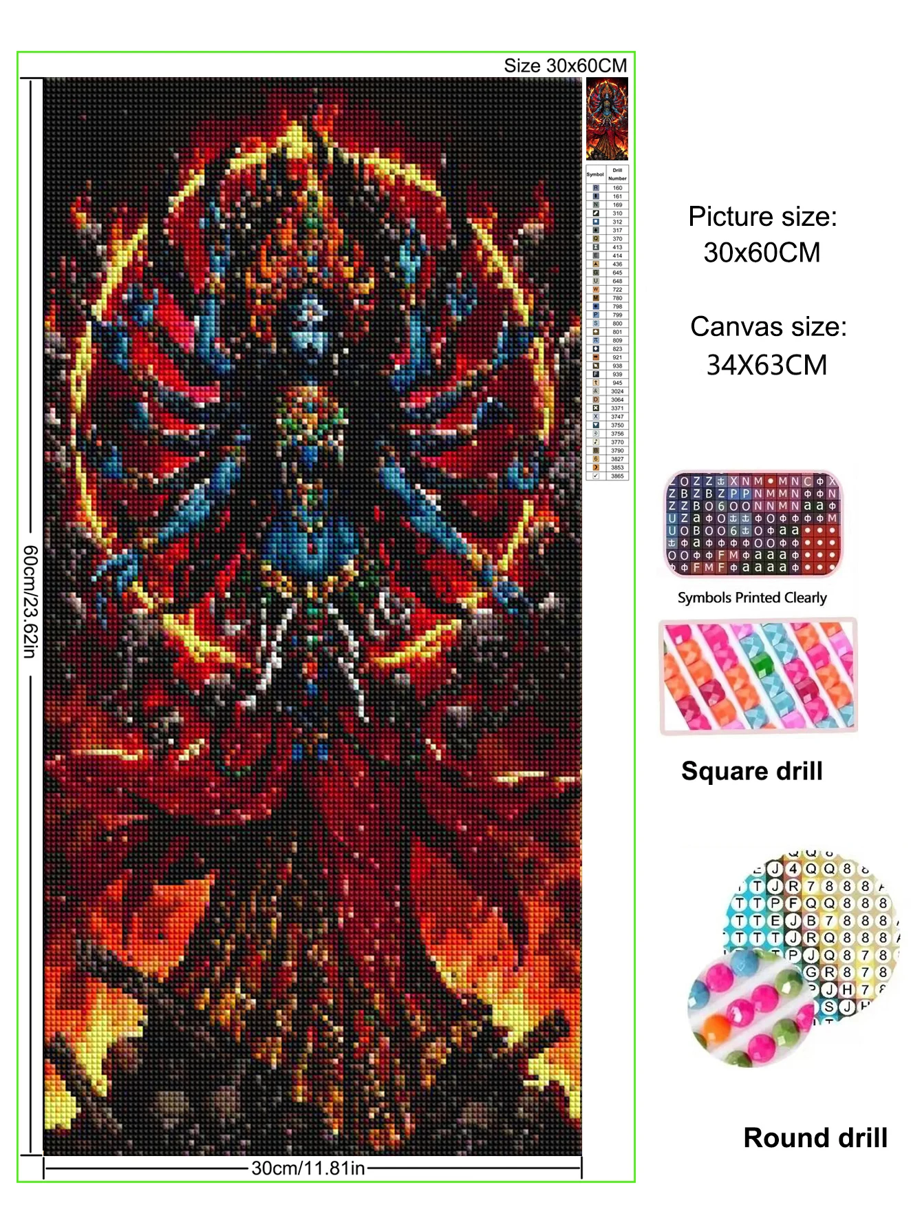 Fantasy Kali Buddha 5d Diy Diamond Painting New Collection Full Diamond Mosaic Cross Stitch Kits Amazing Religion Home Decor