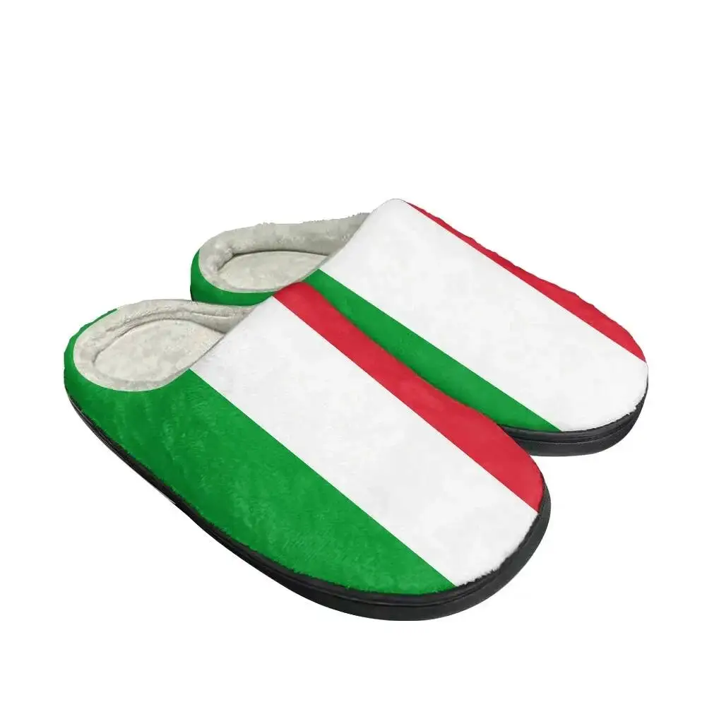 Hot Italian Flag Custom Slippers Mens Womens Latest Sandals Bedroom Plush Keep Warm Shoes Thermal Indoor Flat Slipper