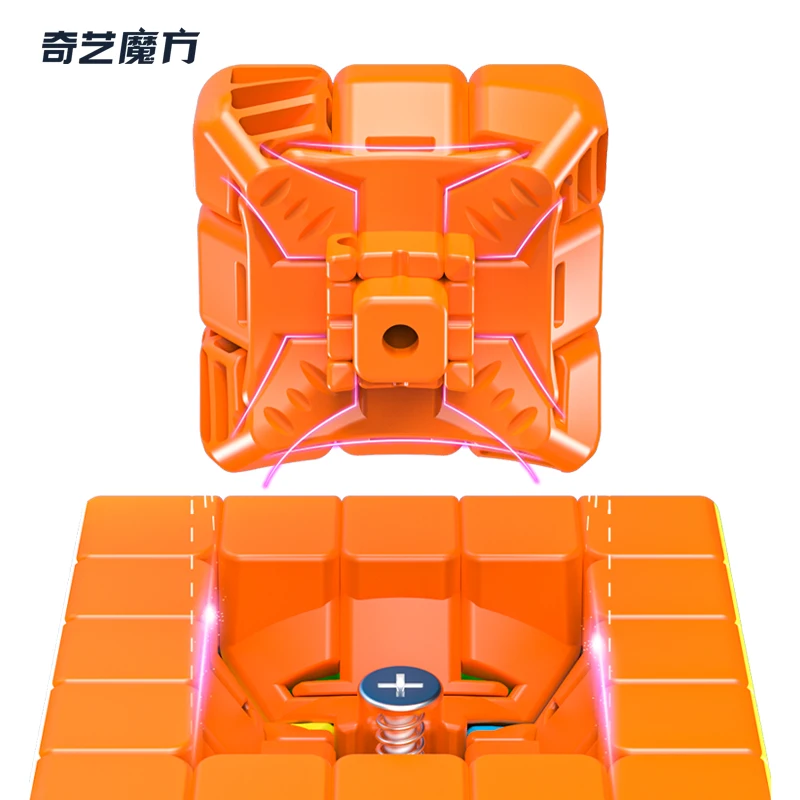 QiYi-Cube magique anti-stress sans autocollant pour enfants, jouets de vitesse professionnels, cadeaux, Qizheng S, 5x5x5