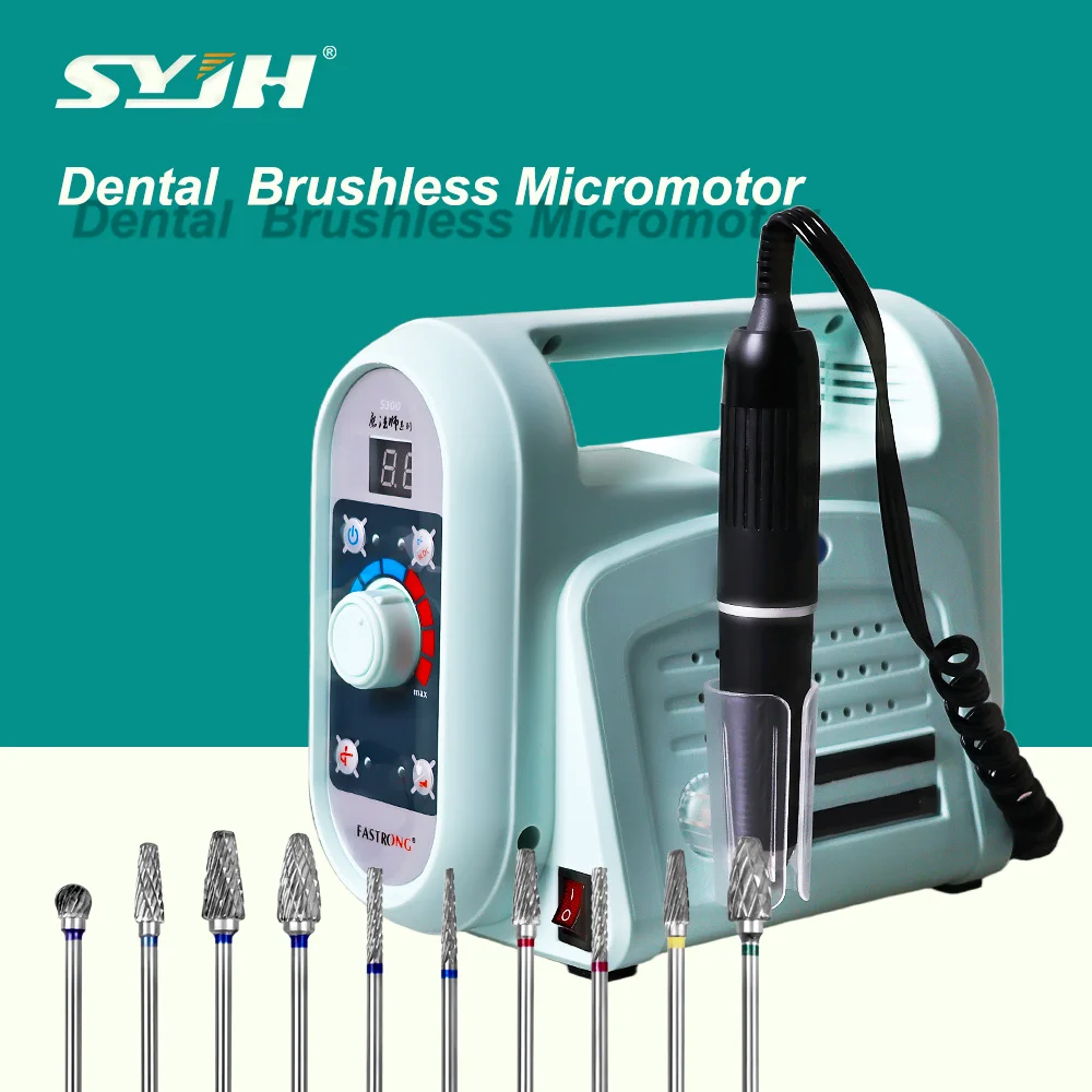 

SYJH 60000 об/мин стоматологический бесщеточный микромотор с ручной/ножной педалью FASTRONG S300 шлифовальная машина вперед и назад стоматологические лабораторные инструменты