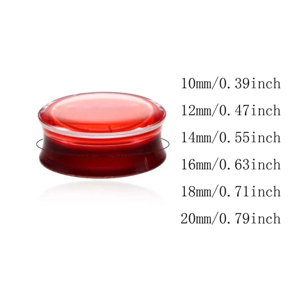 2pcs/lot Liquid Ear Gauges Acrylic Ear Flesh Tunnel Plug Multiple Styles Ear Gauges Expander Piercings Body Jewelry