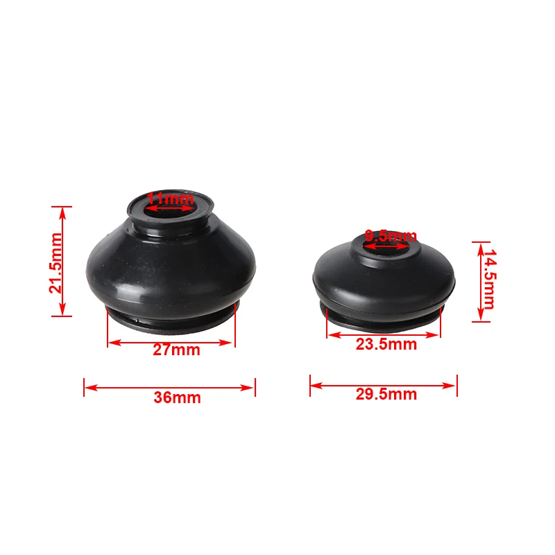 أغطية أحذية الغبار تعليق قضيب ربط التوجيه ينتهي وصلة كروية غطاء مطاطي عالمي لحماية الغبار #2