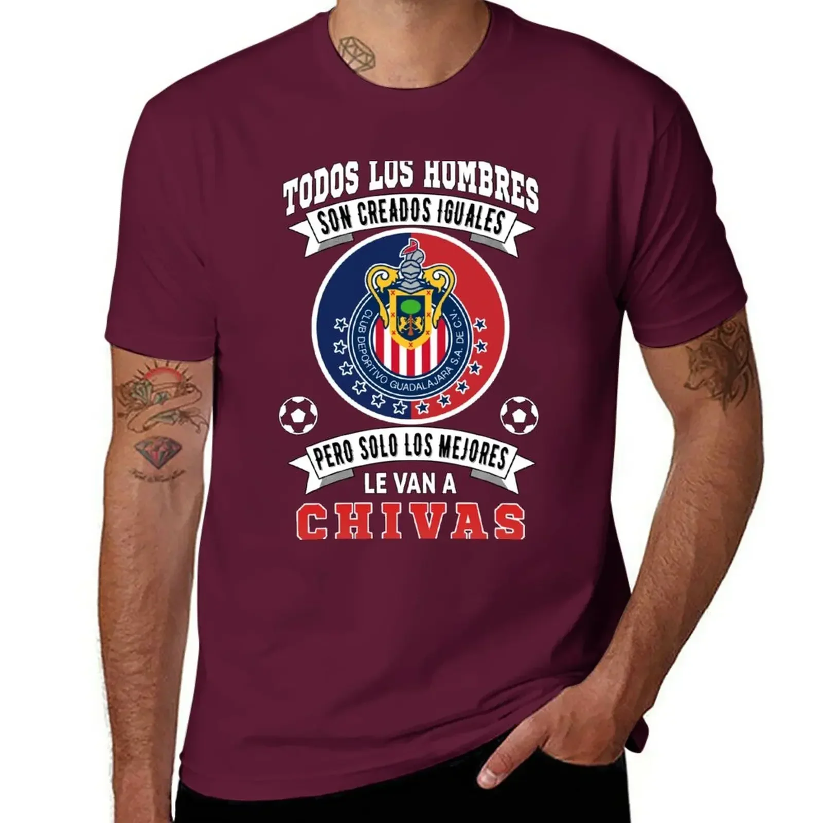 Sweat shirt heavy weight t shirts for men New Chivas de Guadalajara Solo Los Mejores le Van a Chivas T-Shirt men clothing funny