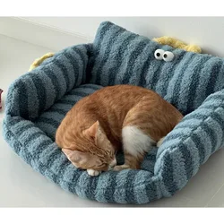 Canapé spécial pour chiot, coussin chaud pour animaux de compagnie, accent de chat de célébrité Internet, petit chien, coussin pour chien endormi, lit d'hiver contre les virus