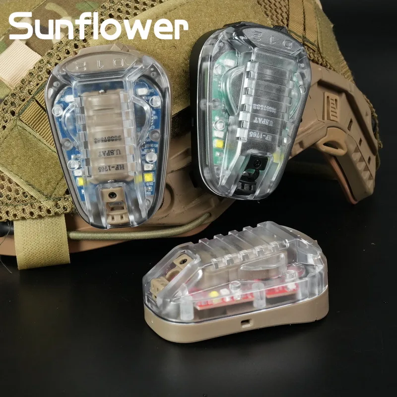 

Tactical Helmets Waterproof Ladybird Lamp Signal Light Blue Green Red IR Strobe Survival Safety Multipurpose Camping Hunting