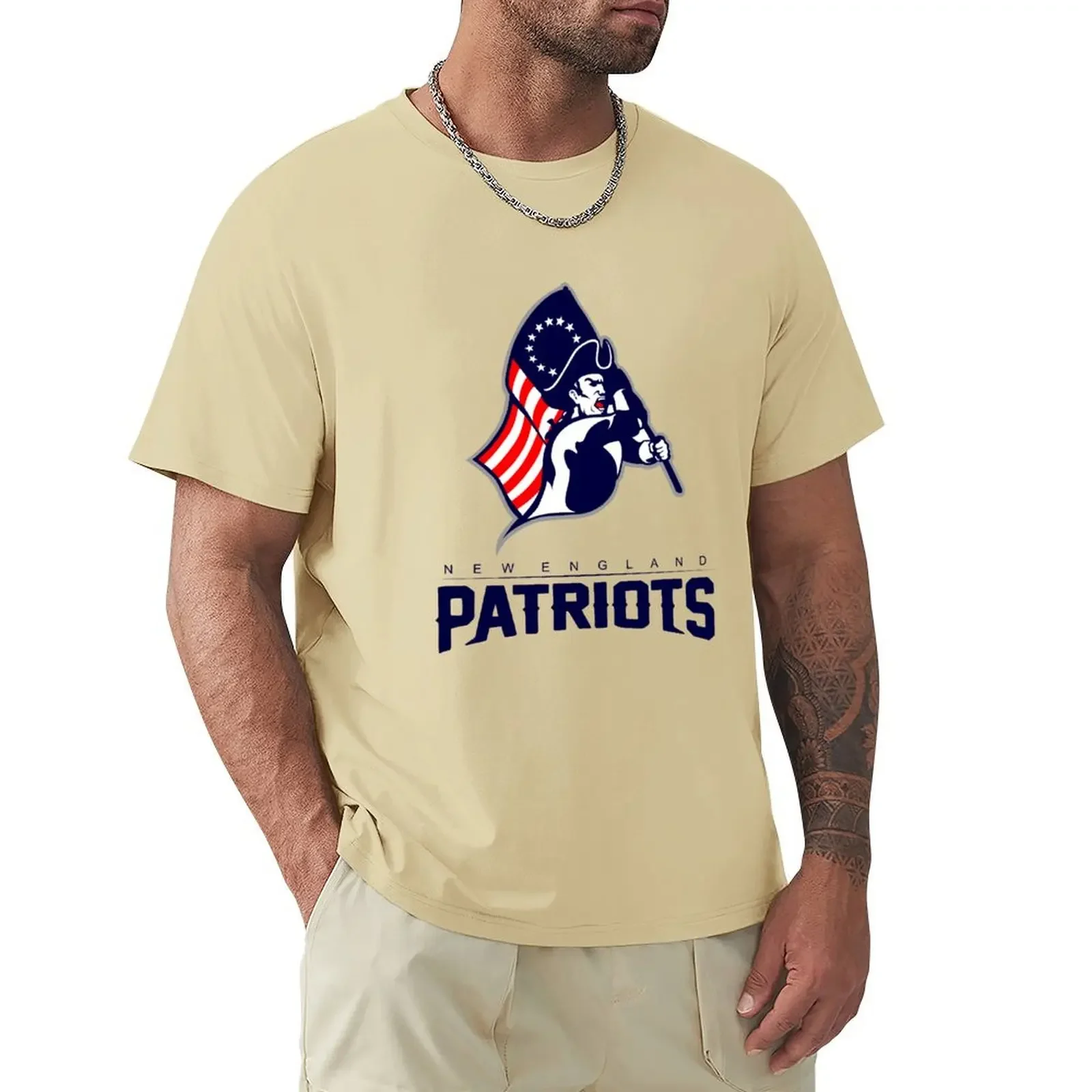 England Patriots T-Shirt summer clothing Blouse T-shirts for men cotton mens designer clothes new in tops & tees Short Sleeve