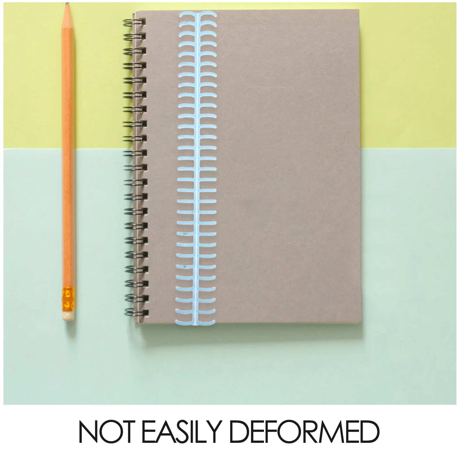 10Pcs 30-Hole Detachable Binder Rings for Notebooks Documents Plastic Office Binding Spines