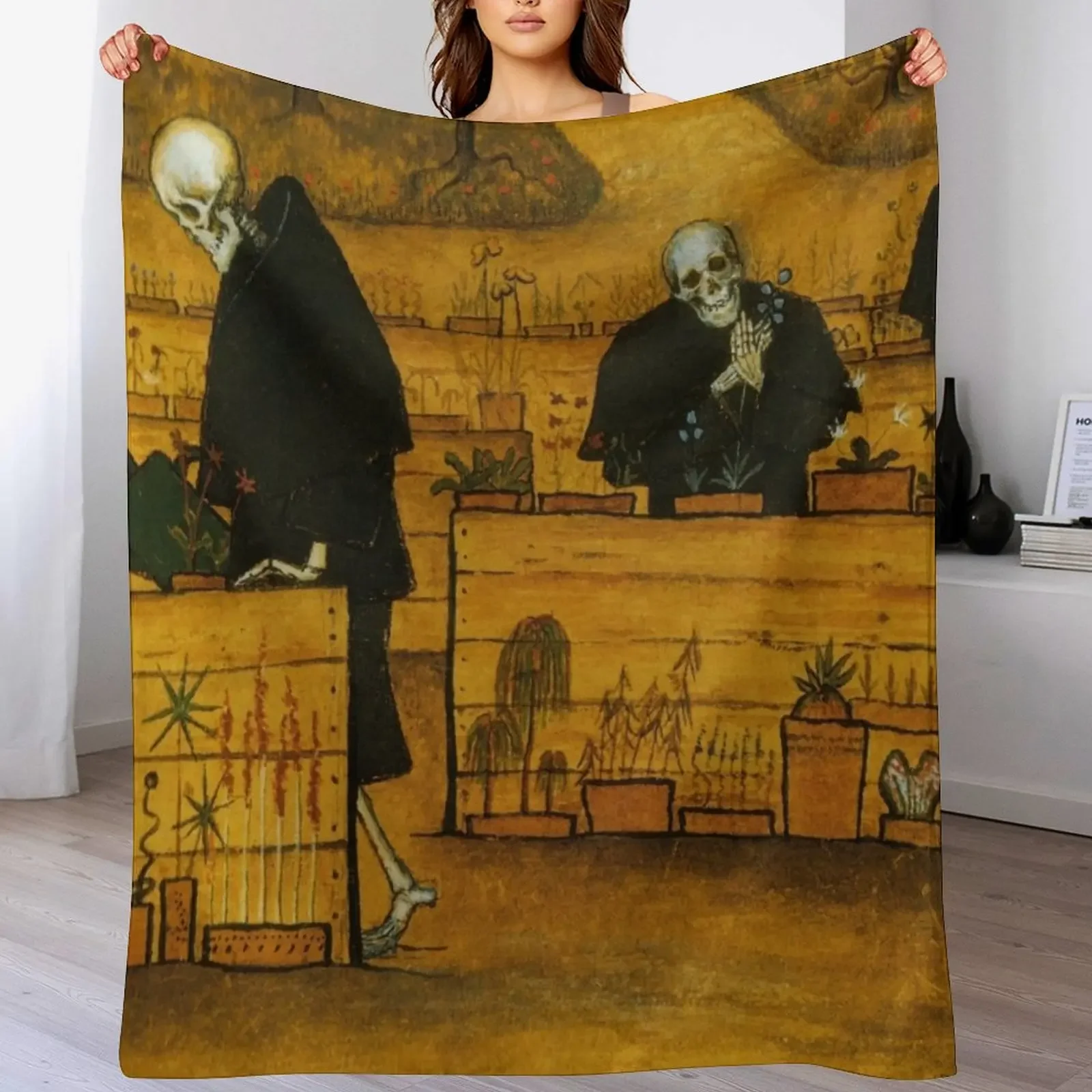 

Garden of Death Throw Blanket Blankets Sofas Of Decoration Blankets For Sofas Thin wednesday Blankets