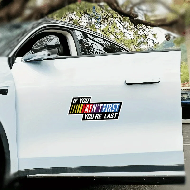 1pc Racing Quote Vinyl Sticker, 