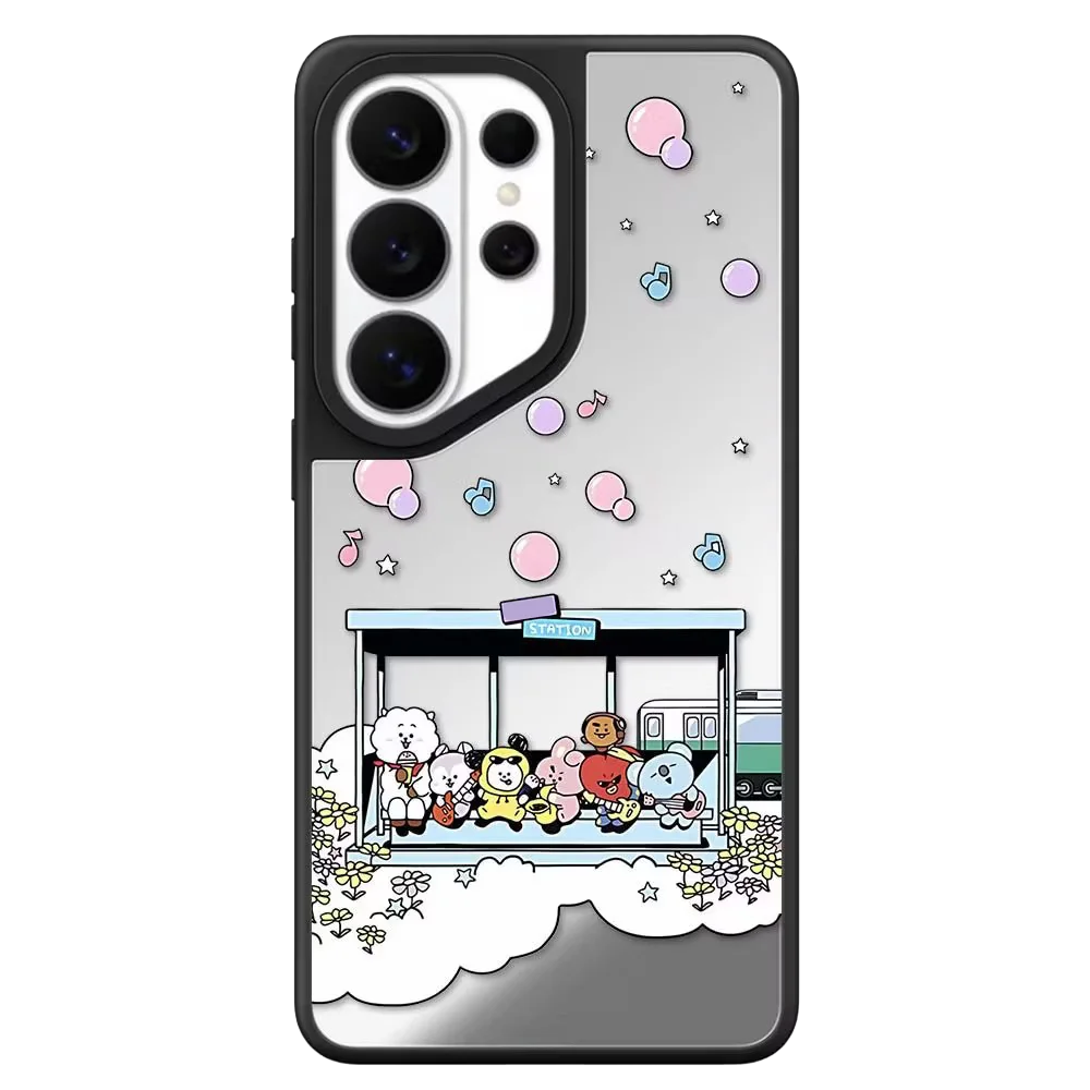 Creative Record Music Mirror Magnetic Case: Compatible with Samsung Galaxy S23 U S24U S25 S26 Ultra S25+ S26 Plus Shell