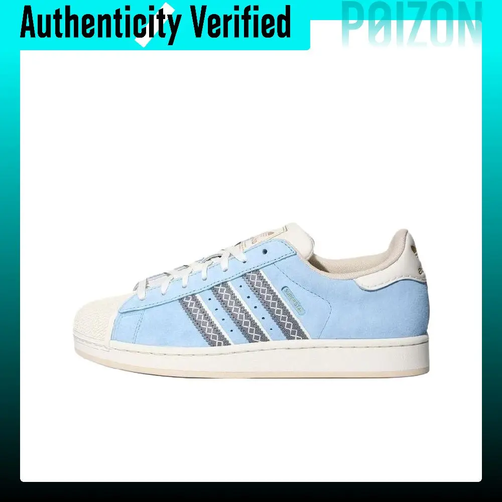 Adidas Originals Superstar 2 Low top Skateboard Shoes Unisex Blue LC0469