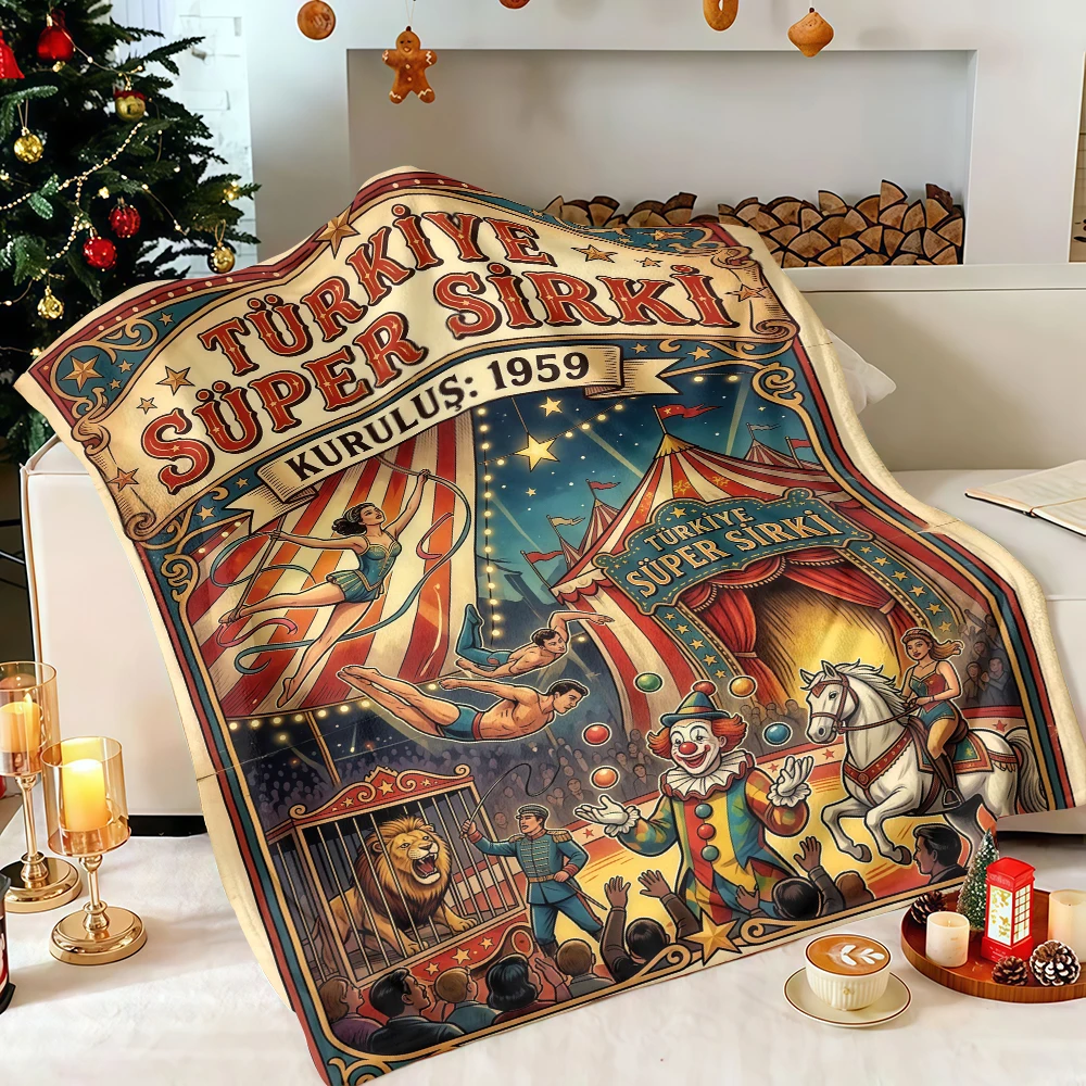 Aesthetic Pattern No Shedding Quick Drying Lightweight Christmas Blanket Perfect Gift for Friends and Family Members