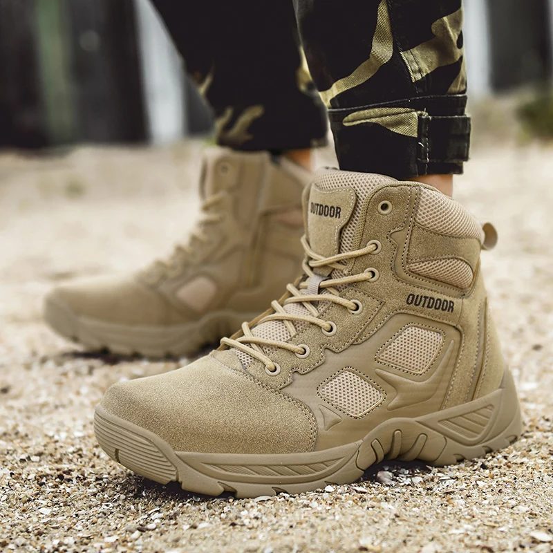 

Outdoor Fashionable Sports Hiking Casual Shoes Work Boots High Top Snow Boots Trendy Men's Hiking Shoes Caminhadas Trekking