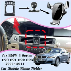 Mobile Phone Holder for BMW 3 Series E90 E91 E92 E93 2005~2011 Air Vent Clip Cell Stand Support Gravity Car Mount Accessories