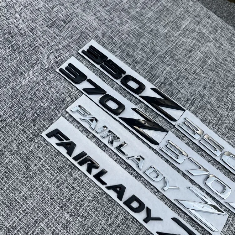 ثلاثية الأبعاد المعادن Fairlady Z350 Z370 سيارة درابزين شعار جذع شارة ملصق لنيسان قاشقاي جوك بولسار سنترا ألتيما شعار الملحقات