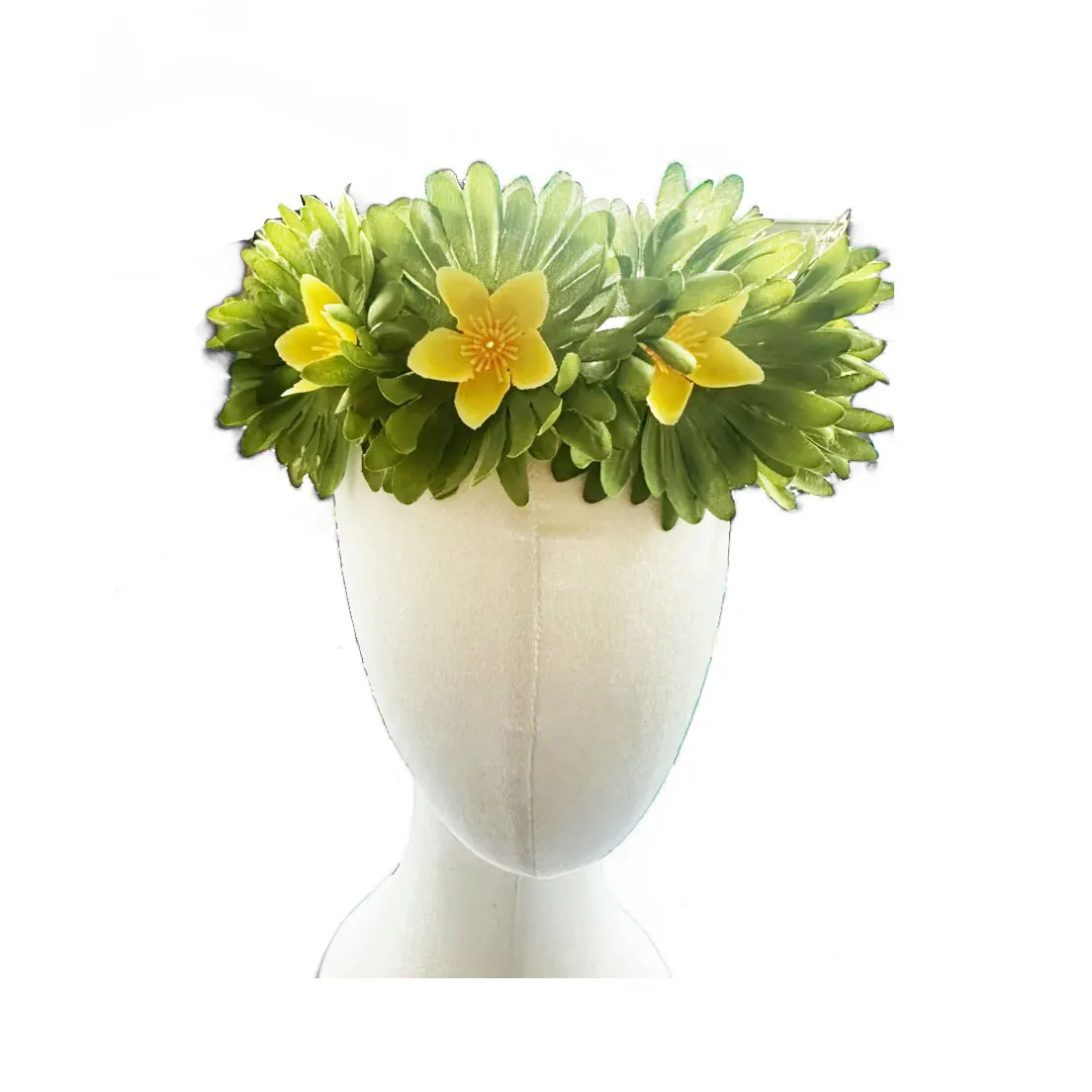 Прекрасный головной убор Disney Moana 2, танцующий цветок, гирлянда, детский и взрослый Гавайский пляжный головной убор с цветочным принтом, аксессуар для косплея принцессы Vaina