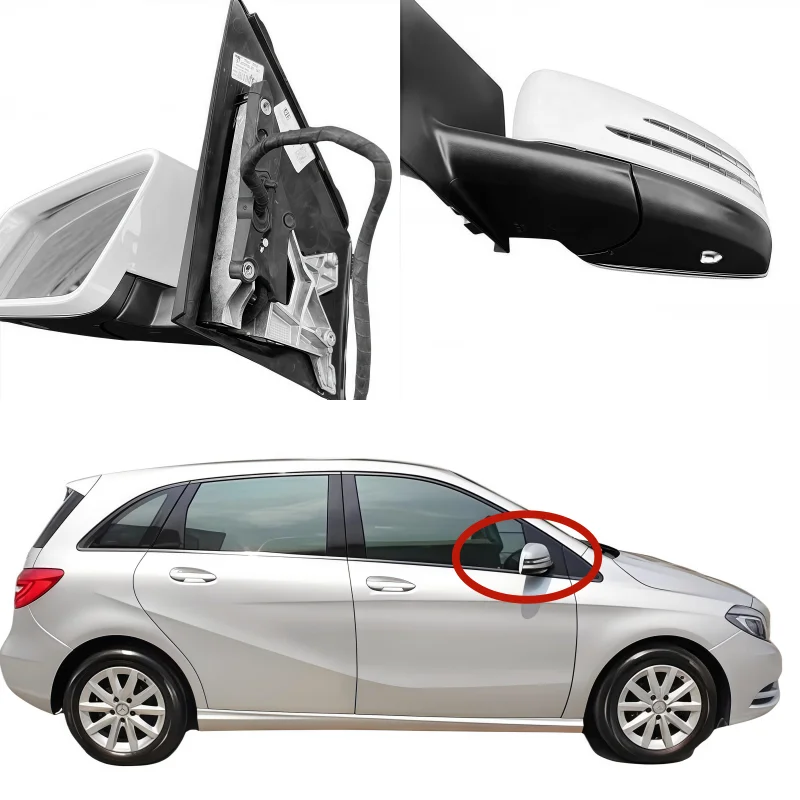 

For Mercedes-Benz W246 Rearview Assembly Car Electric Folding Electric Adjustment Turn Signal Heating 11/15/17/18/20 line