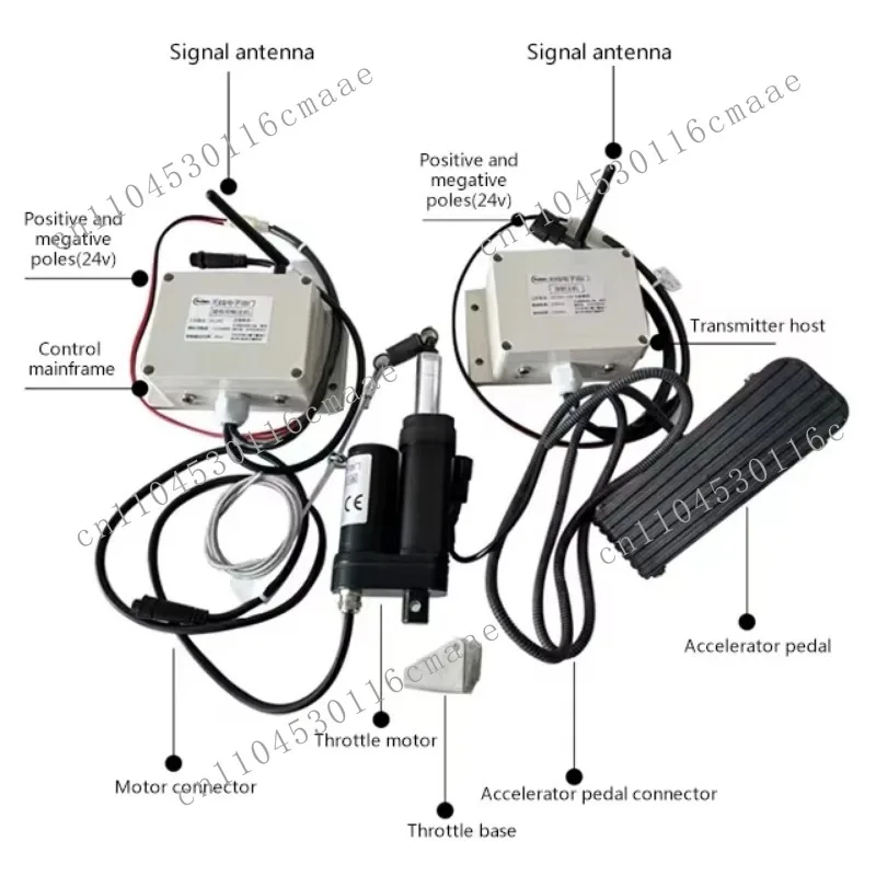 Easy to control throttle control crane gas function waterproof easy to install radio electronic throttle