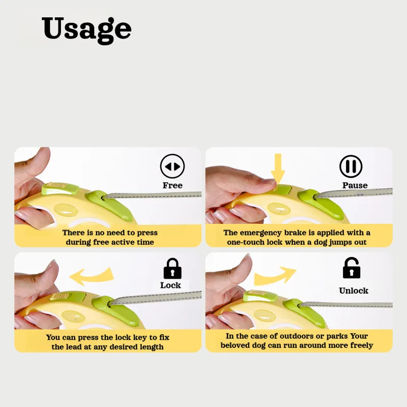 

Легкий выдвижной поводок для домашних животных Легкий выдвижной поводок для домашних животных